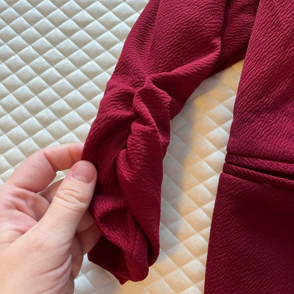 NWT Burgundy blazer - Picture 3 of 5